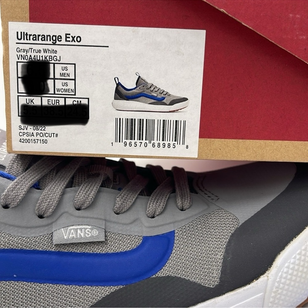 Vans Men’s Gray and Blue Sneakers Ultrarange Exo
Gray/True White VN0A4U1KBGJ - Picture 16 of 16